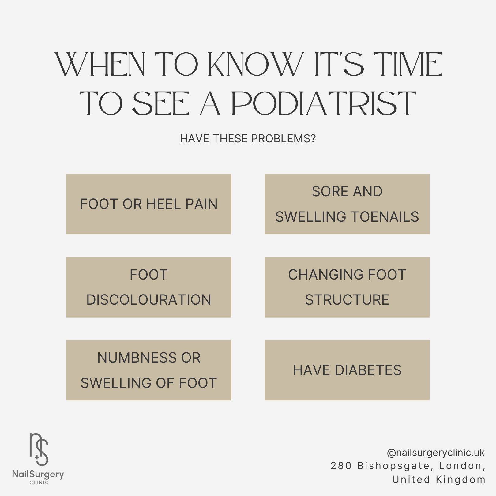 When you should see a Podiatrist?